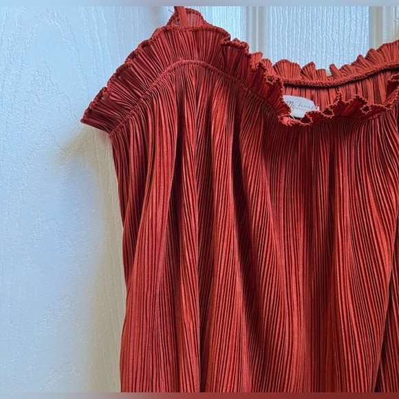 MADEWELL Nicole Pleaded Ruffled Top - Picture 5 of 7